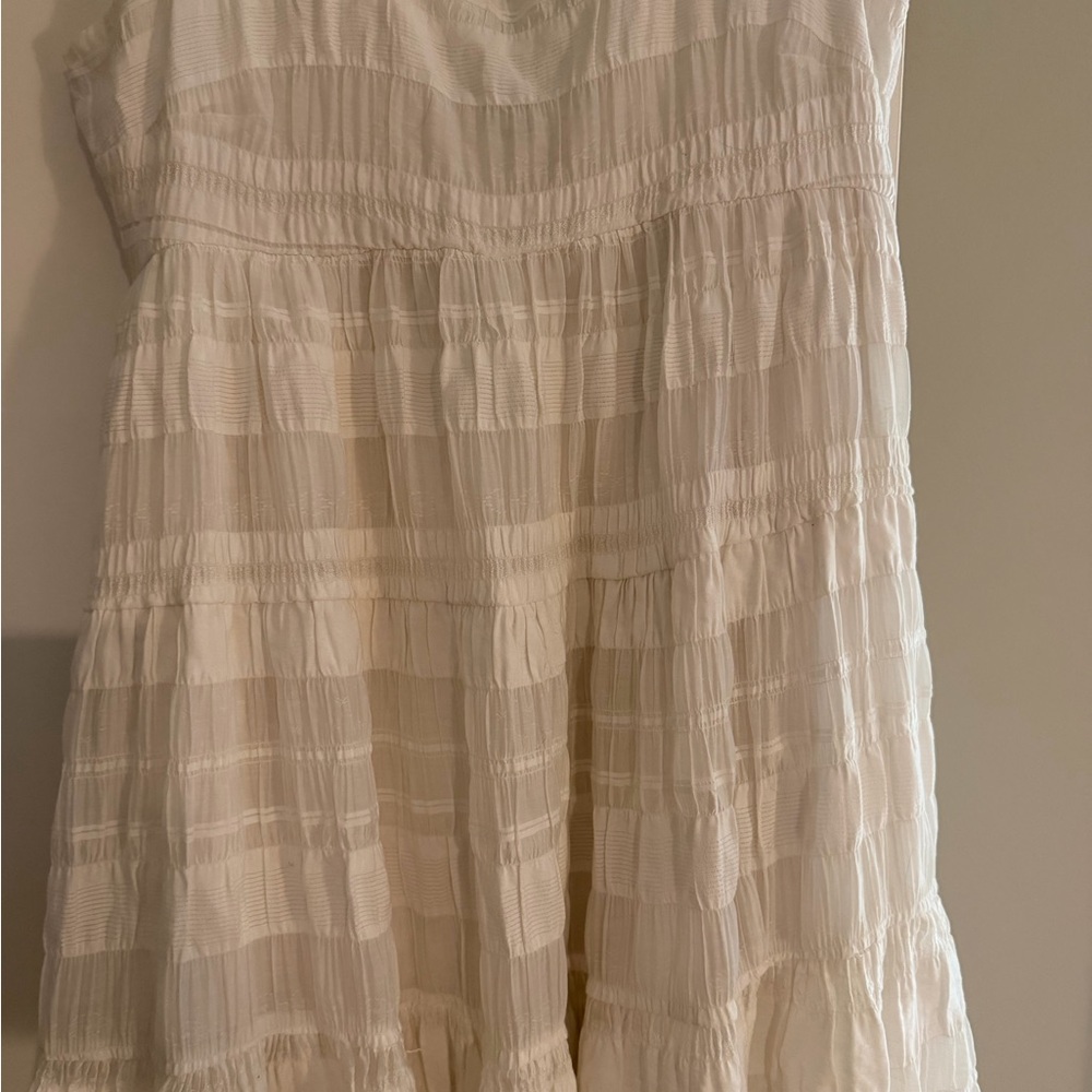 Anthropologie White Tiered Maxi Dress - Picture 3 of 5
